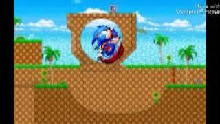 Sonic test animation/green hill sprite animation(remake)