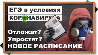 Что будет с ЕГЭ 2020? Про НОВОЕ РАСПИСАНИЕ. Повторный перенос или упрощение. ОГЭ, ВПР, сессия онлайн