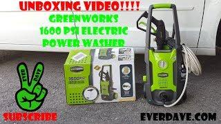 Unboxing of the Greenworks 1600 PSI Electric Pressure Washer!