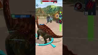 Jurassic World Alive - Ceramagnus raid (w. Tuora, Tryos & x2 Longnecks)