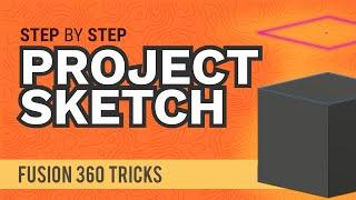 Fusion 360: How to Project (and Intersect) a Sketch in Fusion 360 | #fusionFridays