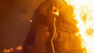 CUTSIK Commodore bursts into FLAMES in Summernats Burnout Masters qualifying at Brashernats