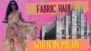 Cinema Sewist Fabric Haul — Milan Edition