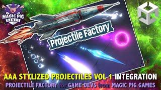 AAA Projectiles Vol 2 by HOVL Studio •  Projectile Factory Integration • For Game Devs