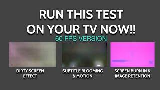 Run this Test Now | Dirty Screen Effect, Burn in, Blooming, Motion 60 FPS Version