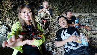PICNIC IN A CAVE!! WE SURVIVE!!
