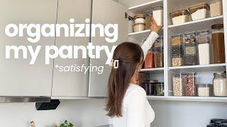 Pantry organization | satisfying restocking & how to | small space