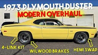 1973 Plymouth Duster Gets HEMI, 4-Link Suspension + Big Brake Kit