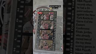 Michael Jordan 90s NBA trading card collection. Jordan play-offs collectable card