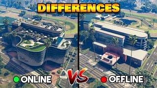 HOW DIFFERENT IS GTA ONLINE FROM GTA 5 SINGLE PLAYER? (GTA 5 ONLINE VS GTA 5 OFFLINE)