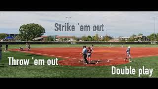 Strike em out Throw em out #allstarsportsvids Doubleplay