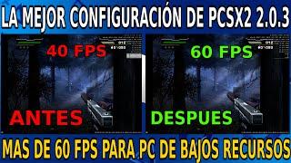 La Mejor Configuración De PCSX2 2.0.3 ¡Para PC Sin Lag Mas de 60FPS Para PC de Bajos/Altos Recursos!