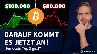 JETZT: Bitcoin 100K oder Korrektur? - XRP, ADA & SOL Prognose, Memecoin Top-Signal | Krypto News