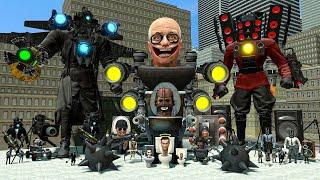 ALL SKIBIDI TOILET BOSSES FROM 1-70 EPISODES VS TITAN CAMERAMAN/SPEAKERMAN AND TV MAN In Garry's Mod