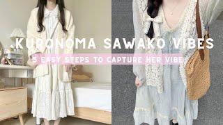 5 steps to have kuronuma sawako vibes 🫧 fashion and makeup tips