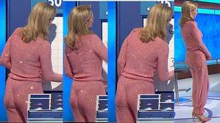 Rachel Riley's Incredible Bum in Pink Jumpsuit - Channel 4's Countdown 8/3/2024