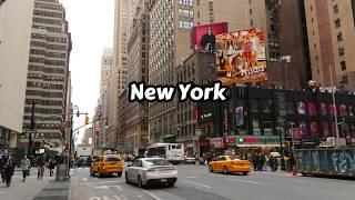 New York City Walking Tour 4k 7th Avenue - Manhattan Walk Times Square