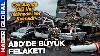 ABD'de Büyük Yıkım! Çok Sayıda Ölü Var! Evler Yıkıldı! Arabalar Uçtu! Büyük Felaket