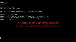 FreeBSD Network router/firewall in under a minute