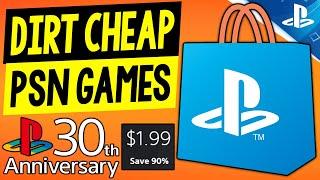 DIRT CHEAP PSN Games on Sale RIGHT NOW! PSN 30th ANNIVERSARY Sale Deals to Buy