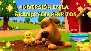 Juegos y diversión con PERRITOS GRANJEROS | Canta con Pibbie #cancionesinfantiles #DibujosAnimados