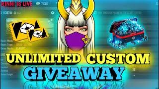 FREEFIRE LIVE REDEEM CODE GIVEAWAY||LIVE FF CUSTOM ROOM ||LIVE TEAMCODE GIVEAWAY|| DIAMOND GIVEAWAY