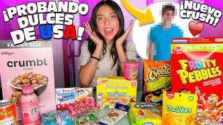 PROBANDO DULCES VIRALES CON MI NUEVO CRUSH!!