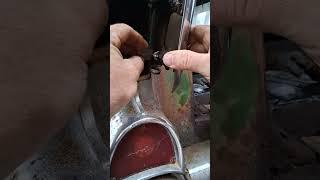 Fixed the fuel door #57chevy #rust #restoration #automobile #chevrolet #welding
