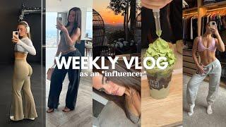 A WEEK IN MY LIFE AS AN *influencer* | week of workouts, having balance & productive days