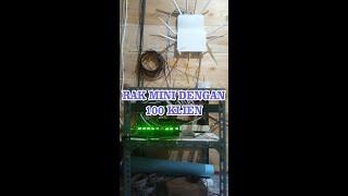 RIVIEW RAK SERVER RT RW NET  MINI 100 KLIEN