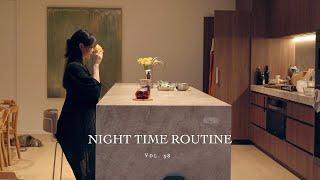 Night Time Routine  | A Cozy 5PM to 10PM Vlog: Unpacking Groceries, Dinner Prep, & Waffles