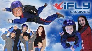 KIDS GO INDOOR SKYDIVING!! FUNnel V Competition @ iFly Dallas, TX CHALLENGE Who Flew Better?