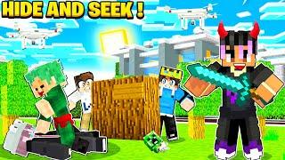 ULTIMATE MINECRAFT HIDE AND SEEK WITH LILYVILLE MEMBERS | RON9IE