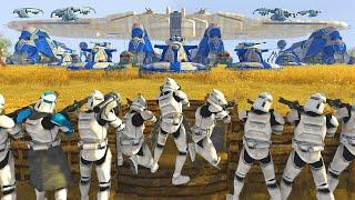 Largest CLONE WARS Trench Defense EVER... - Men of War: Star Wars Mod