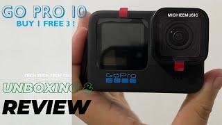 ASMR Unboxing GO PRO 10// Buy 1 get 3 free gift