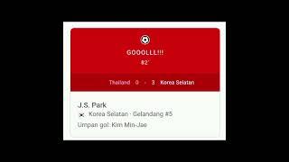 Kualifikasi piala dunia zona asia Thailand bertekuk lutut di hadapan Korea Selatan #pialadunia