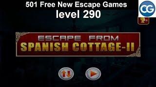 [Walkthrough] 501 Free New Escape Games level 290 - Escape from spanish cottage II - Complete Game