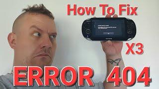 My PS Vita X3  Vita Homebrew Browser ERROR: 404 Not Found   How To Fix