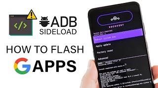 How To Flash GApps with ADB Sideload | Flash GApps Without TWRP Recovery | Urdu Hindi | 2024 Rooting