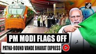 PM Modi virtually flags off Tatanagar-Patna Vande Bharat train at Tatanagar Railway Junction