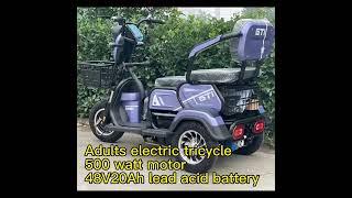 China manufacturer supply adult electric tricycle with cheap price.Welcome dealers to inquiry us.