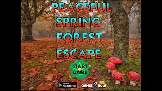 peaceful spring forest escape video walkthrough