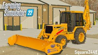 Snow Plowing Car Wash With John Deere Backhoe! | FS22