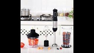 LINKChef 600W 20 Speed Hand Blender Stainless Steel, Silver / Black (HB-2140T)