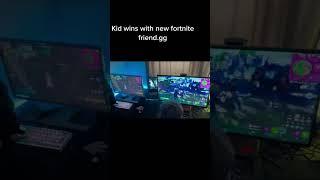 Kid wins fortnite round with new friend#fyp #fortniteclips #fortnite #pcgamer #pcgamer