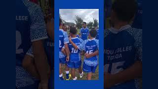 HRH Prince Taufa'ahau leading his team against Liahona Middle School Grade 1.