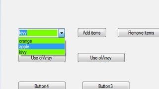 how to Fill the combo box using array in visual basic 2010