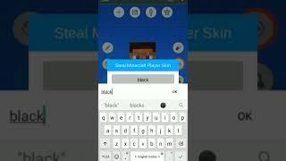 how to get black panther in skin editor 3D for minecraft #short