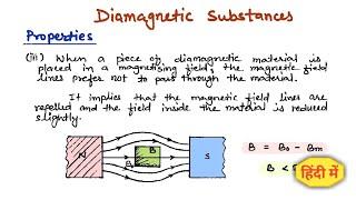 19. Diamagnetic materials | Magnetism and matter| 12th | Physics handwritten notes #cbse