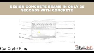 Design concrete beams in only 30 seconds with ConCrete